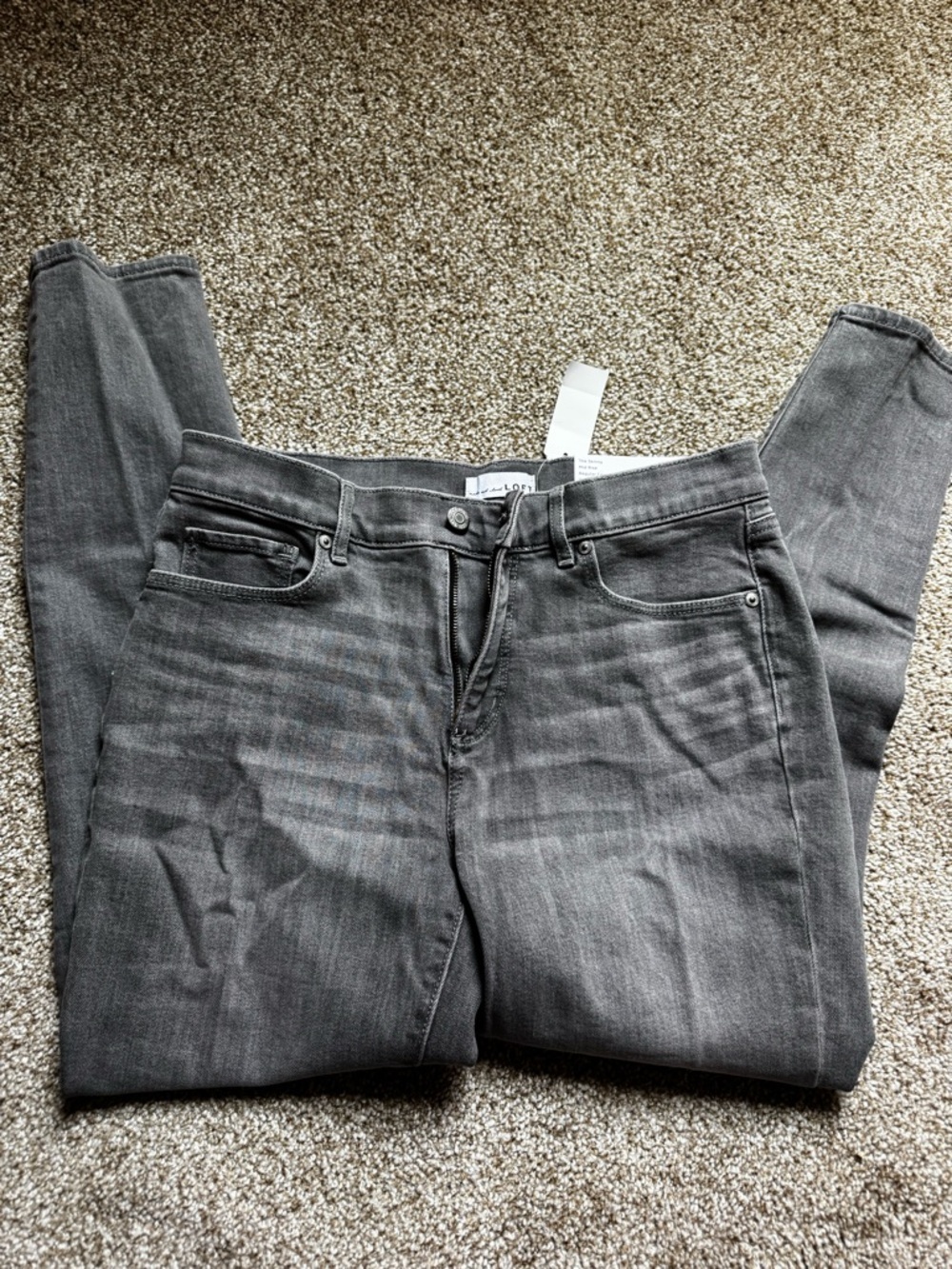 Slim Fit Women’s Jeans in Gray - Unbranded